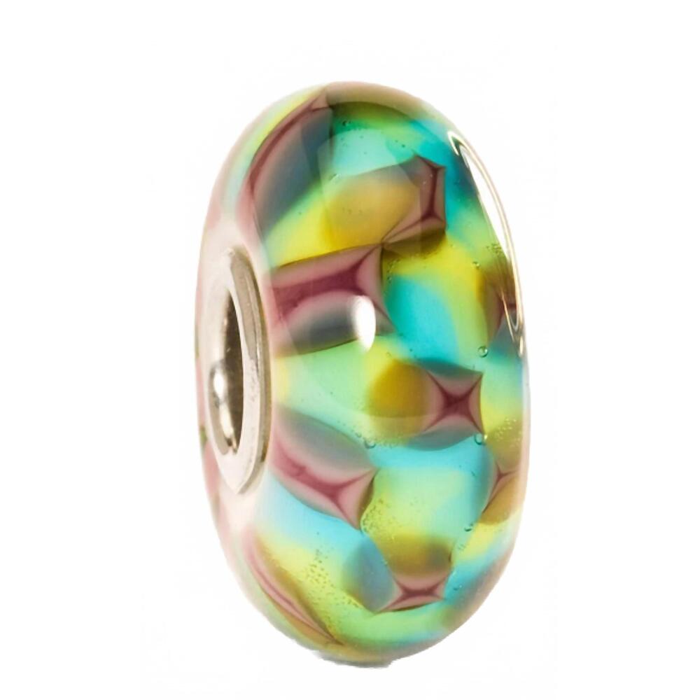 NEW TROLLBEADS women's chess glass bead charm in multi